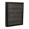 Flash Furniture Maverick 14.5x17.5 Solid Pine Medals Display Case w/4 Channel Grooved Removable Shelves in Black HMHD-23M018YBN1-BLK-1417-GG - alternate 2